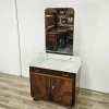 Pamono Art Deco Walnut Storage Unit with White Marble, 1940 Hot