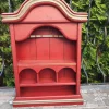 Pamono Art Deco Wooden Cabinet with Painted Floral Sides, 1940s-1950s Best