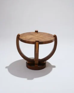 Pamono Art Deco Wooden Pedestal Table, 1930s Outlet