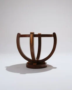 Pamono Art Deco Wooden Pedestal Table, 1930s Outlet