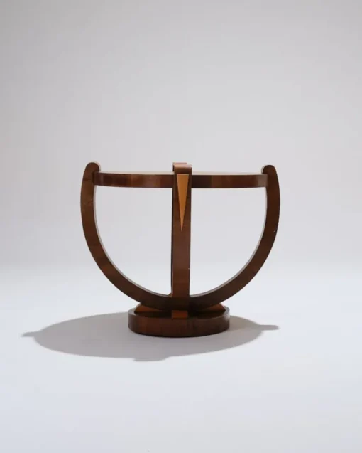 Pamono Art Deco Wooden Pedestal Table, 1930s Outlet