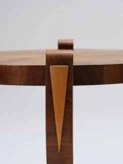 Pamono Art Deco Wooden Pedestal Table, 1930s Outlet