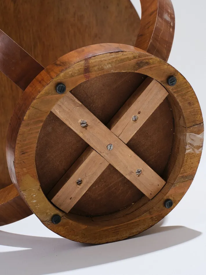 Pamono Art Deco Wooden Pedestal Table, 1930s Outlet