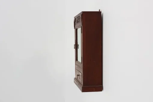 Pamono Art Deco Wooden Shaving Cabinet with Beveled Mirror, France, 1920s Outlet