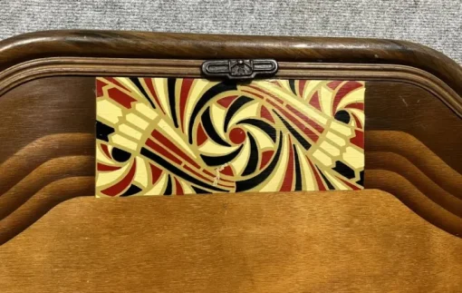 Pamono Art Nouveau Bed with Stylized Decor, 1890s Outlet