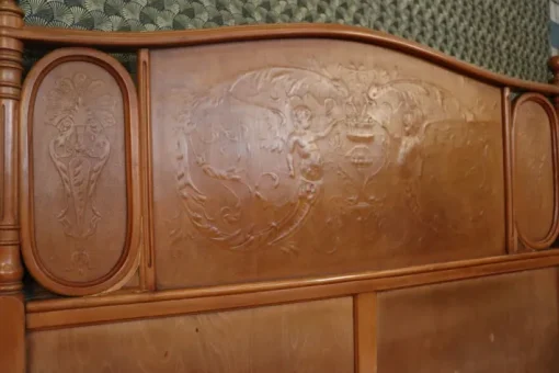 Pamono Art Nouveau Bentwood Bed by Jacob & Josef Kohn for Thonet, 1904