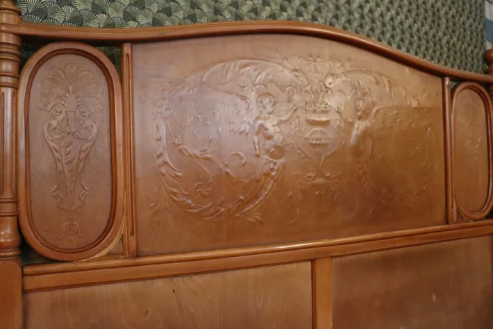 Pamono Art Nouveau Bentwood Bed by Jacob & Josef Kohn for Thonet, 1904