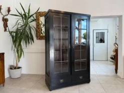 Pamono Art Nouveau Black Display Cabinet Online