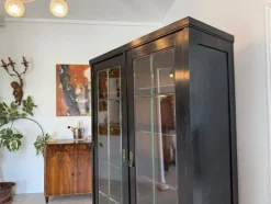 Pamono Art Nouveau Black Display Cabinet Online