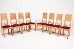 Pamono Art Nouveau Chairs from Alfred Grenander, Set of 8 Hot