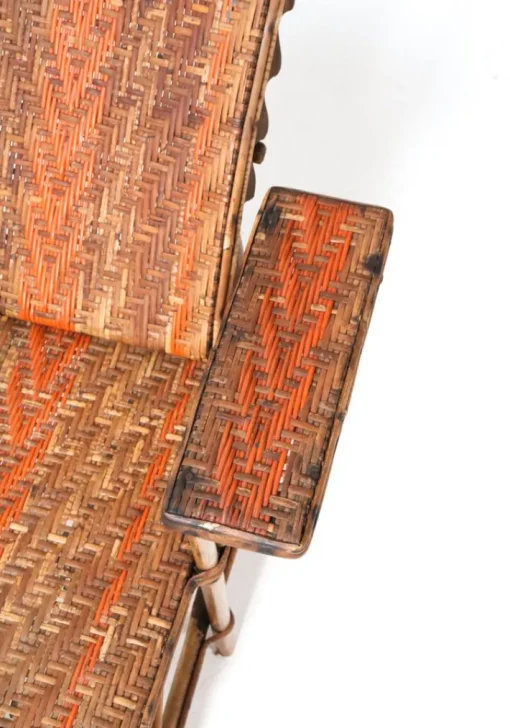 Pamono Art Nouveau Childrens Folding Deck Chair or Lounge Chair in Rattan, 1900s Online