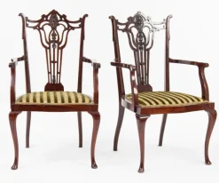 Pamono Art Nouveau Chippendale Living Room Set, Set of 11 New