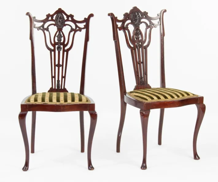Pamono Art Nouveau Chippendale Living Room Set, Set of 11 New