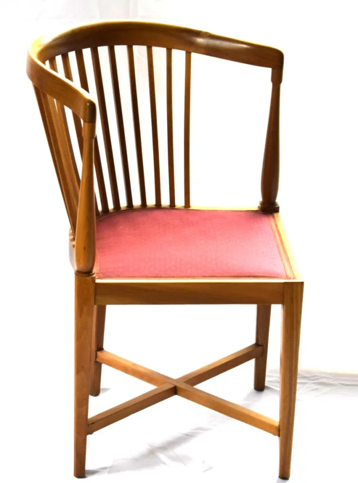 Pamono Art Nouveau Corner Chairs by J. M.olbrich / M. Niedermoser, Vienna, Austria, 1902, Set of 2 Sale