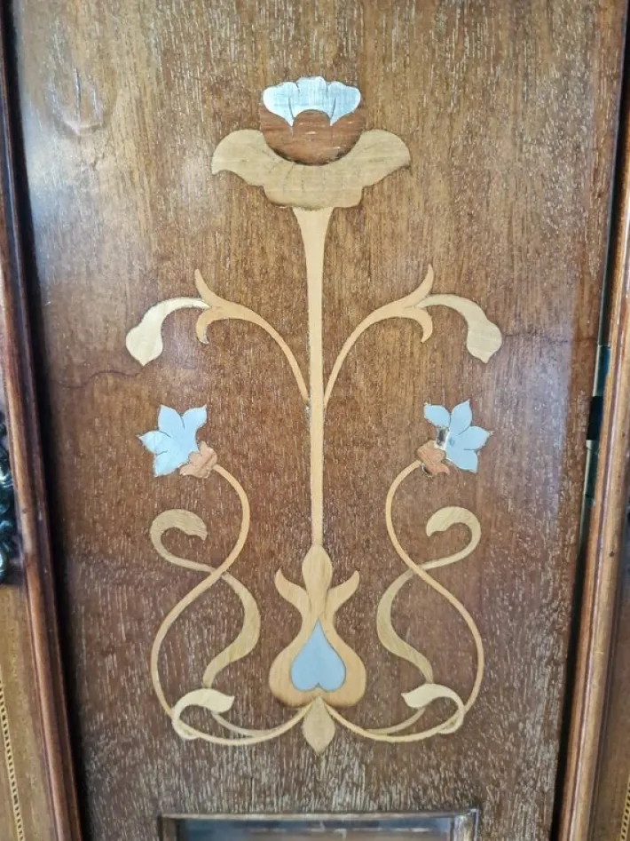 Pamono Art Nouveau Display Case in Mahogany Clearance