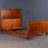 Pamono Art Nouveau Double Bed in Mahogany Hot