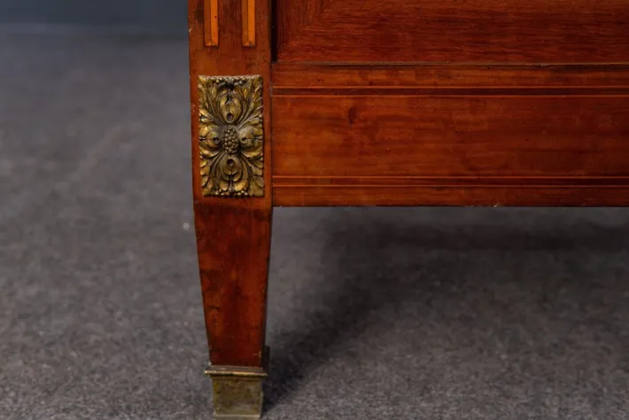 Pamono Art Nouveau Double Bed in Mahogany Hot