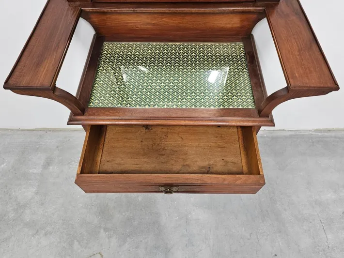 Pamono Art Nouveau Dressing or Vanity Table with Mirror in Walnut, 1890s Hot