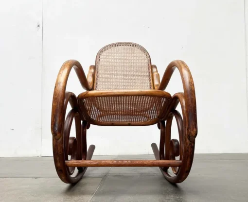 Pamono Art Nouveau Jugendstil Bentwood Rocking Chair by Fischel, Austria, 1910s Outlet