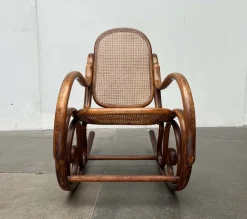 Pamono Art Nouveau Jugendstil Bentwood Rocking Chair by Fischel, Austria, 1910s Outlet