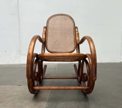 Pamono Art Nouveau Jugendstil Bentwood Rocking Chair by Fischel, Austria, 1910s Outlet