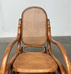 Pamono Art Nouveau Jugendstil Bentwood Rocking Chair by Fischel, Austria, 1910s Outlet