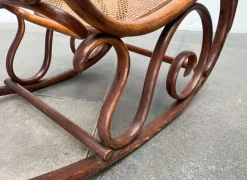 Pamono Art Nouveau Jugendstil Bentwood Rocking Chair by Fischel, Austria, 1910s Outlet