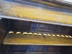 Pamono Art Nouveau Oak and Tiffany Glass Display Cabinet, 1910s Discount