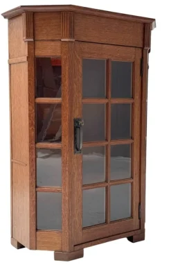 Pamono Art Nouveau One-Door Cabinet from H.F. Jansen & Zonen Amsterdam, 1900s Hot