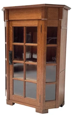 Pamono Art Nouveau One-Door Cabinet from H.F. Jansen & Zonen Amsterdam, 1900s Hot