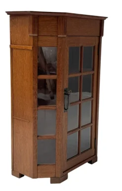 Pamono Art Nouveau One-Door Cabinet from H.F. Jansen & Zonen Amsterdam, 1900s Hot