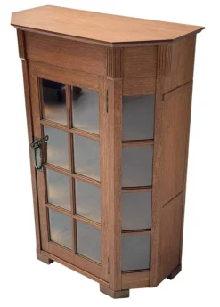 Pamono Art Nouveau One-Door Cabinet from H.F. Jansen & Zonen Amsterdam, 1900s Hot