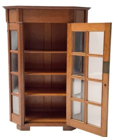 Pamono Art Nouveau One-Door Cabinet from H.F. Jansen & Zonen Amsterdam, 1900s Hot