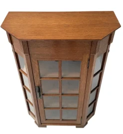 Pamono Art Nouveau One-Door Cabinet from H.F. Jansen & Zonen Amsterdam, 1900s Hot