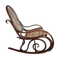Pamono Art Nouveau Rocking Chair by Michael Thonet for Thonet Brothers, Austria, 1904 New