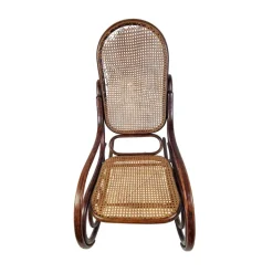 Pamono Art Nouveau Rocking Chair by Michael Thonet for Thonet Brothers, Austria, 1904 New