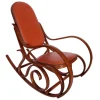 Pamono Art Nouveau Steam Bent Beechwood Rocking Chair by Michael Thonet