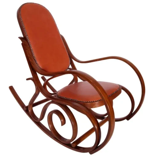 Pamono Art Nouveau Steam Bent Beechwood Rocking Chair by Michael Thonet