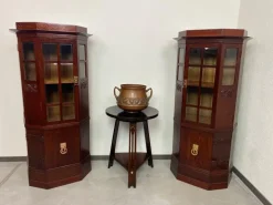 Pamono Art Nouveau Vitrines in the style of Joseph Maria Olbrich, 1890s-1910s, Set of 2 Hot