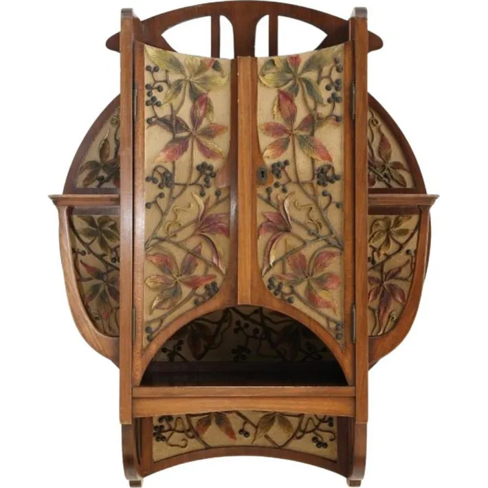Pamono Art Nouveau Wall Cabinet, 1890s