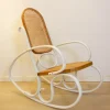 Pamono Art Nouveau Wicker Rocking Chair, Spain, Late 19th Century