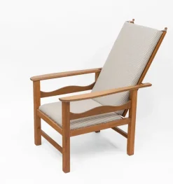 Pamono Arts & Crafts Reclining Chair in Oak by Ambrose Heal for Heals, 1890s Hot