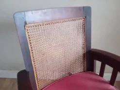 Pamono Arts and Crafts Mahogany Bergere Seat and Back Rocking Chair, 1890s Online