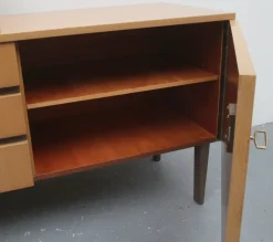 Pamono Ash Dressing Table with Mirror, 1960s