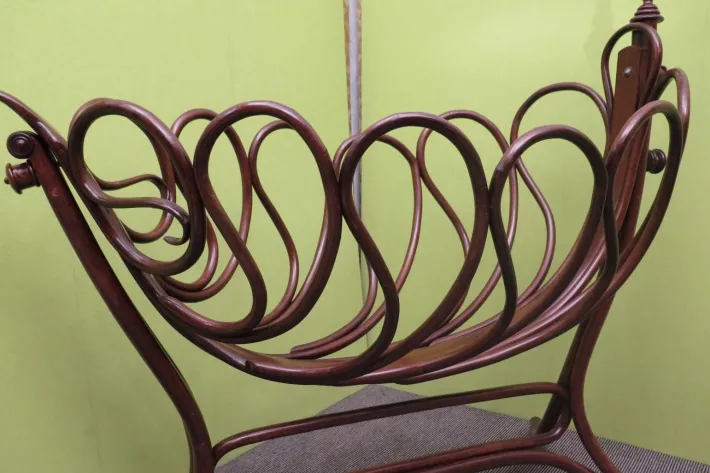 Pamono Austrian Art Nouveau Cradle from Thonet, 1900s Online