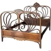 Pamono Austrian Bentwood Queen Bed by Jacob & Josef Kohn, 1900s Hot