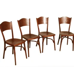 Pamono Austrian Chairs from Gebrüder Thonet, 1890s, Set of 4 Outlet