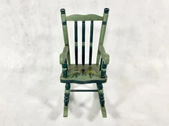 Pamono Austrian Painted Folk Art Rocking Chair, 1960s Outlet