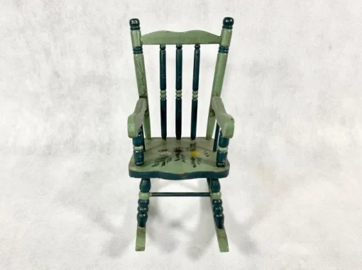 Pamono Austrian Painted Folk Art Rocking Chair, 1960s Outlet
