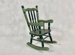 Pamono Austrian Painted Folk Art Rocking Chair, 1960s Outlet